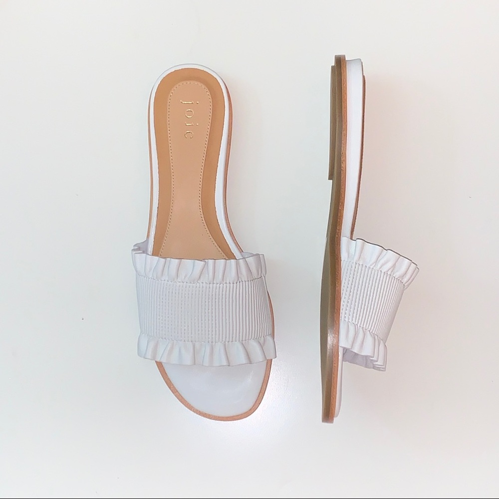 Joie RUCHED RUFFLE SANDALS Sz 7.5 - Picture 2 of 3